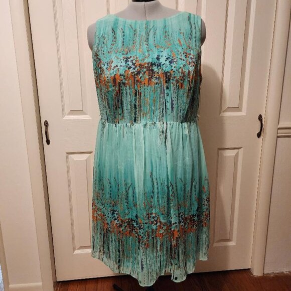 Robe Femme Dressbarn Taille 14 - Imprimé Floral, Multicolore, Longueur Genou, Occasion Très Bon état